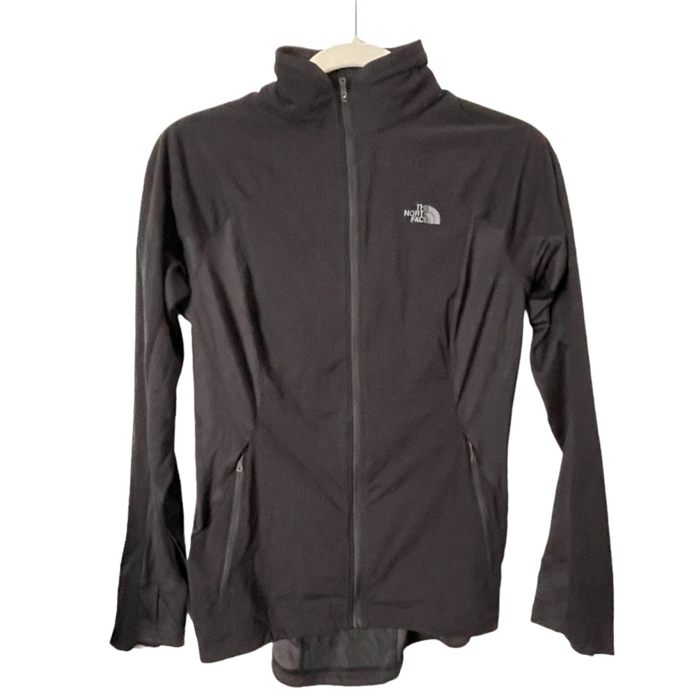 The North Face Black Reflective Lightweight Full Zip Running‎ Jacket Small